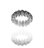 Classic Diamond Ring with Fancy Black Diamond