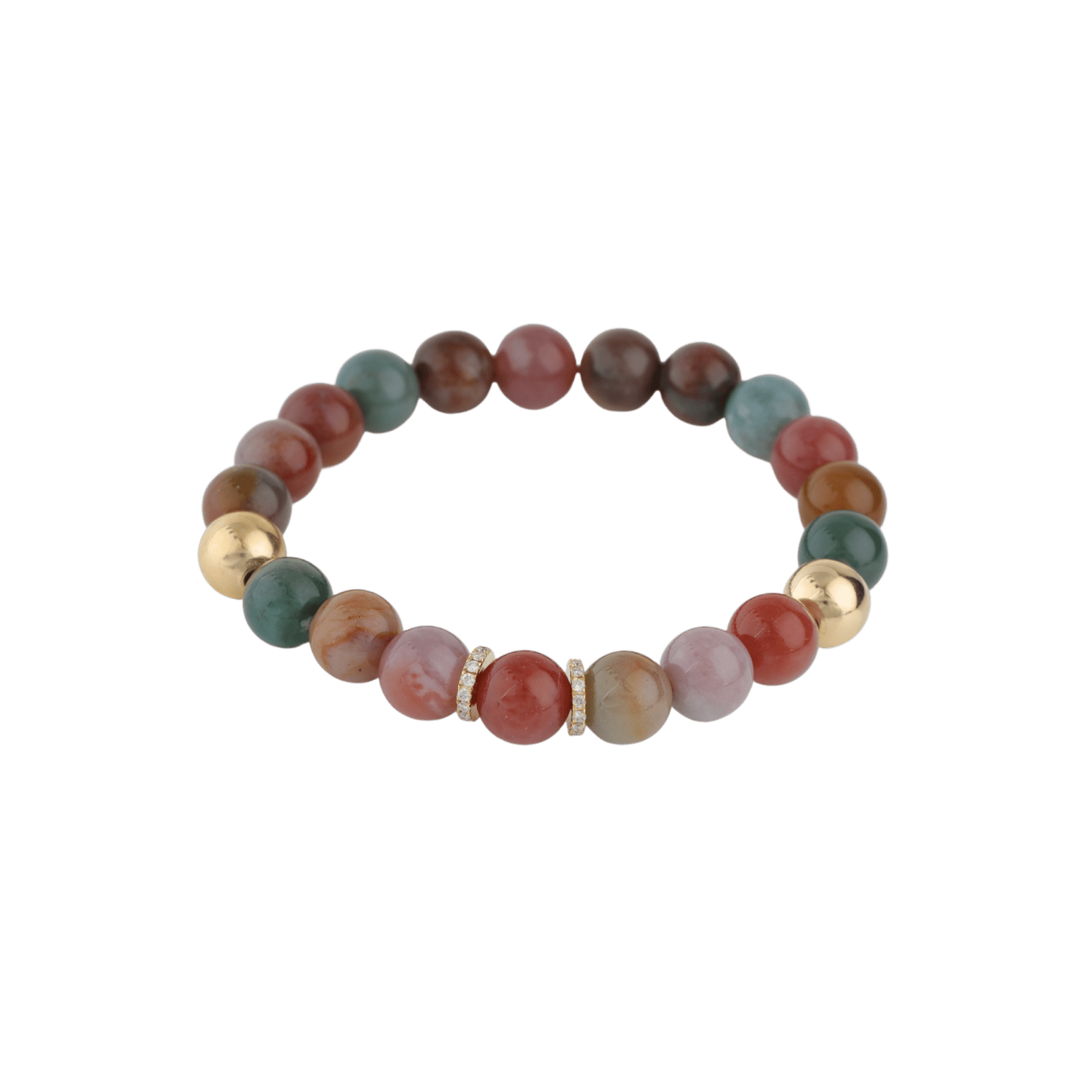 beads 2 Daily Dazzle Diamond Bracelet with Precious Beads - Image 1