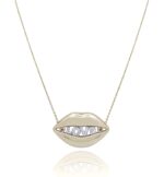 Lips Diamond Necklace Love
