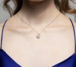 Classic Diamond Necklace with Princess and Pear - Image 3
