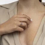 classic Diamond Ring with Ruby - Image 2