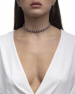 Daily Dazzle Diamond Choker Necklace with Ruby - Image 3
