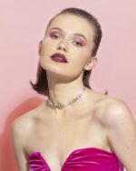 Daily Dazzle Diamond Choker Necklace with Ruby - Image 2