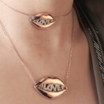 Lips Diamond Necklace Love - Image 3