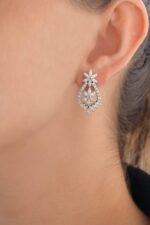 Bridal Diamond Earrings - Image 2