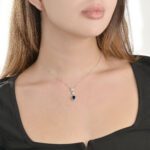 Daily Dazzle Diamond Necklace with Colored Stone - Image 2