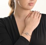 Crown Diamond Bracelet with Emerald and Ruby - Image 2