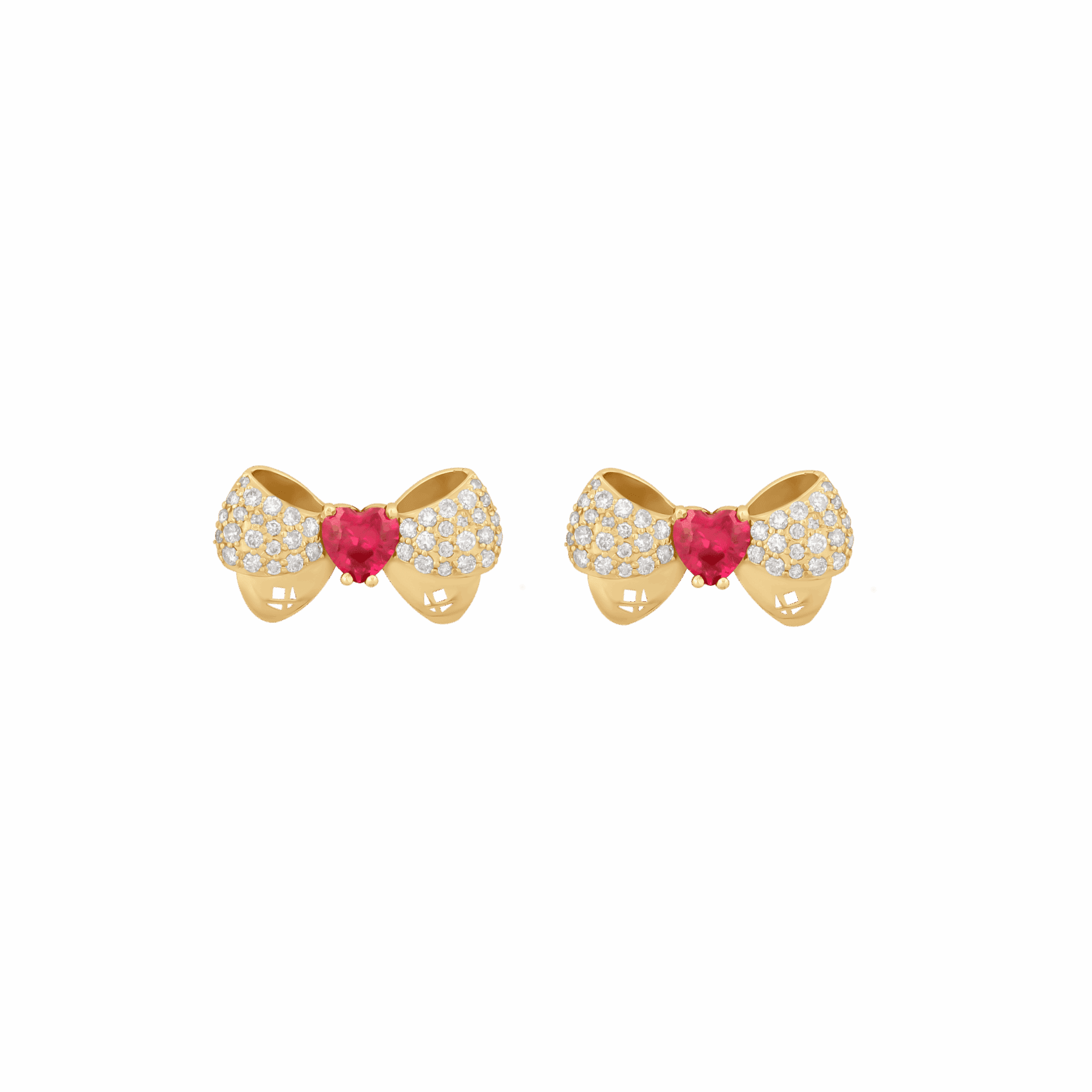 FDEVRW6556AT2FA0ERHGY Mon Amour Ruban Diamond Earrings - Image 1