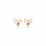 Mon Amour Ruban Diamond Earrings